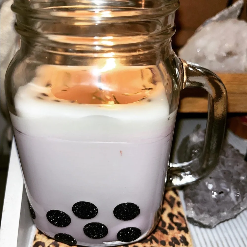 Boba Milk Tea Candle - Picture 3 of 4